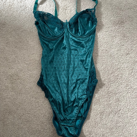 Vintage Versailles Teal Bodysuit 36C - Picture 2 of 4